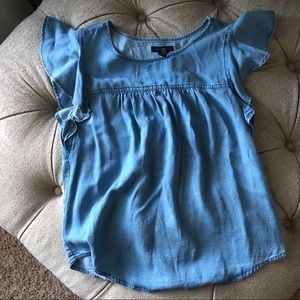 GAP Tencel flutter sleeve top